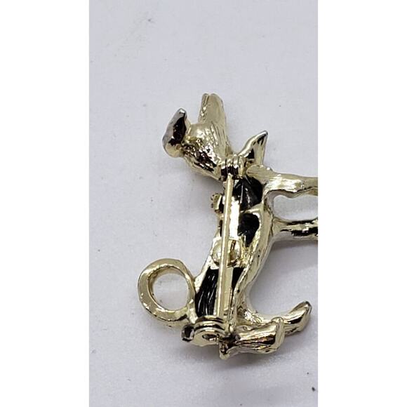 Vintage Brooch Dalmation Spotted Dog Trembler Articulated Moving Head Brooch - Picture 3 of 6